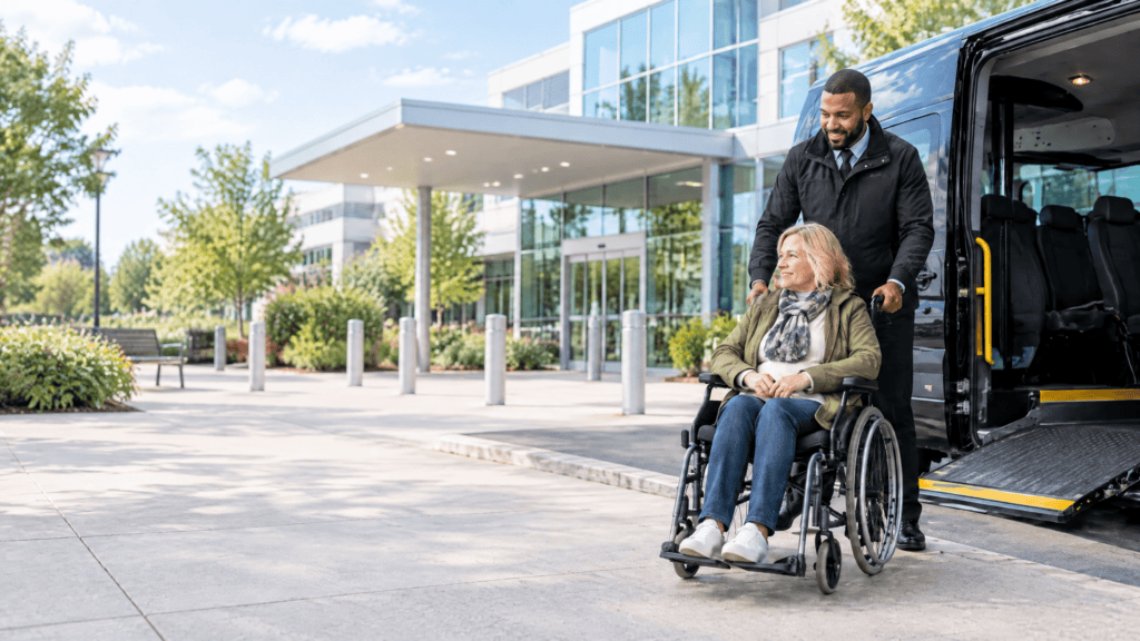 wheelchair taxi doctor clinic